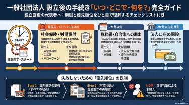一般社団法人 設立後に必ず行うべき手続き【完全ガイド】