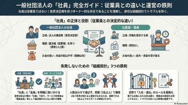 一般社団法人の「社員」とは【初心者向け完全ガイド】