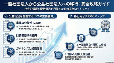 一般社団法人から公益社団法人への移行完全ガイド【要件チェック・申請書類・審査ポイントまで】